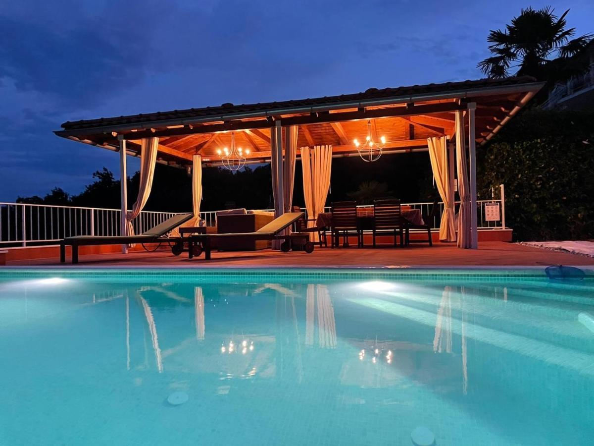 Villa Lovran - 150M To The Beach - Infinity Pool - Incredible Sea View - Fitness Room Eksteriør billede