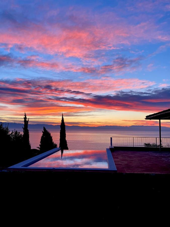 Villa Lovran - 150M To The Beach - Infinity Pool - Incredible Sea View - Fitness Room Eksteriør billede